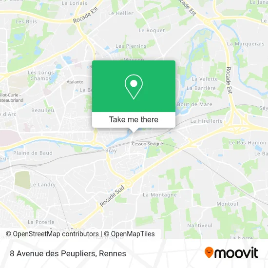 8 Avenue des Peupliers map