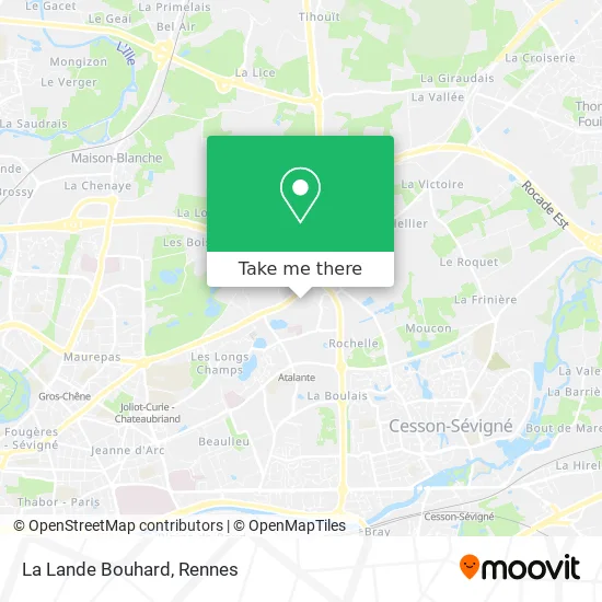 La Lande Bouhard map