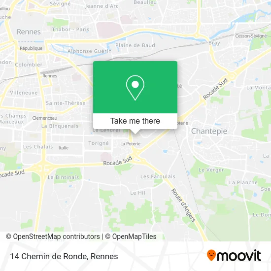 14 Chemin de Ronde map