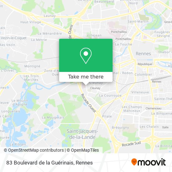 83 Boulevard de la Guérinais map