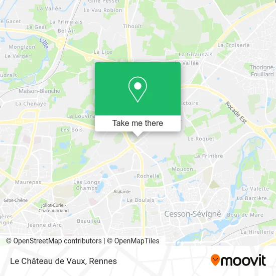 Le Château de Vaux map