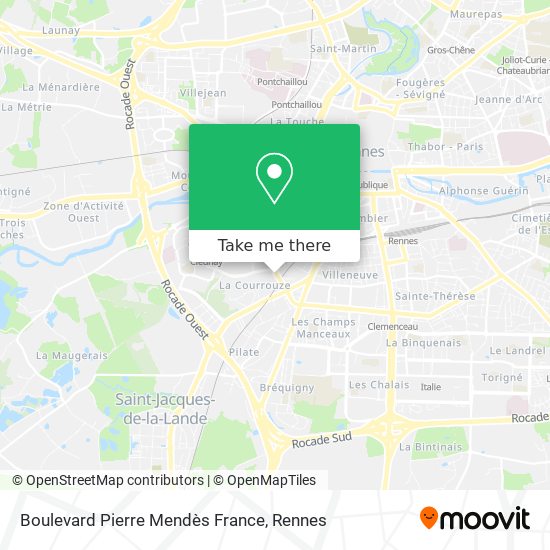 Boulevard Pierre Mendès France map
