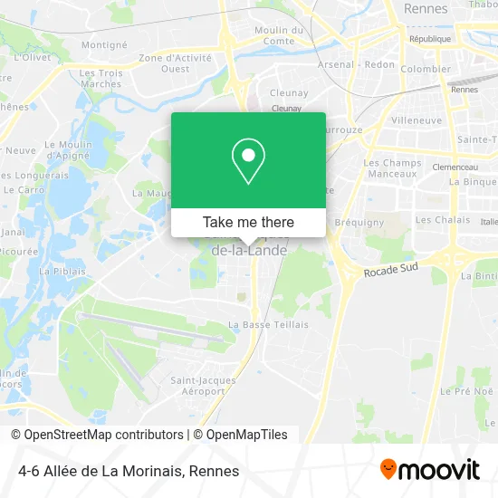 4-6 Allée de La Morinais map