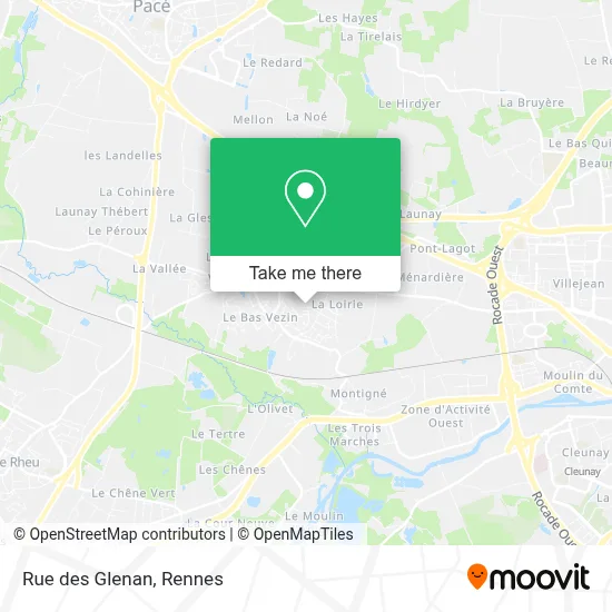Rue des Glenan map