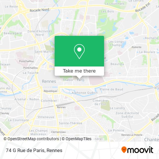 74 G Rue de Paris map