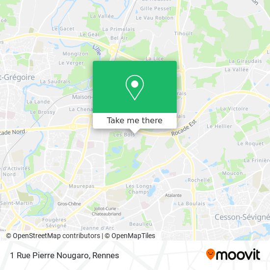 Mapa 1 Rue Pierre Nougaro