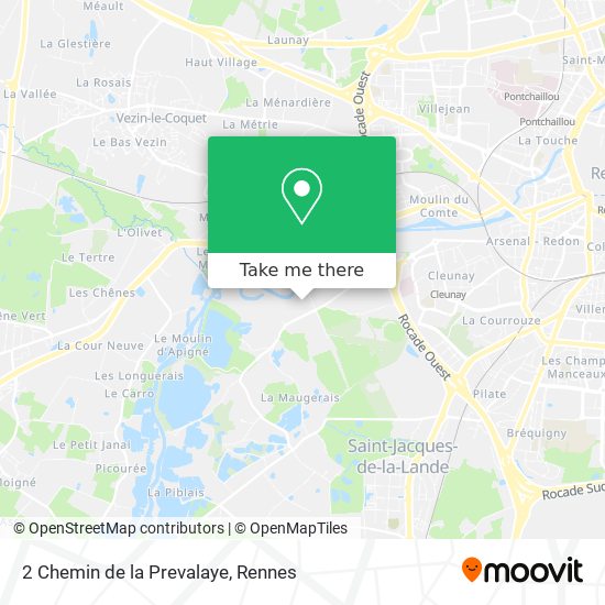 2 Chemin de la Prevalaye map