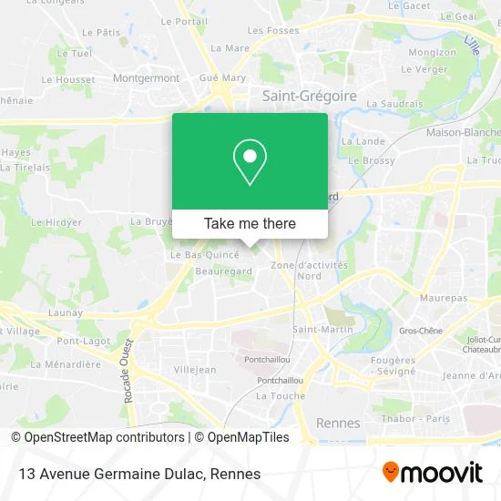 13 Avenue Germaine Dulac map
