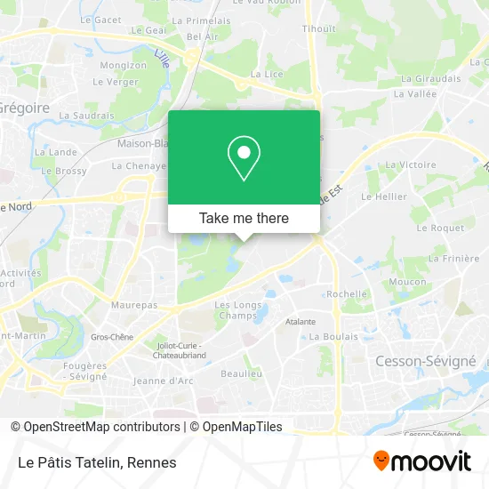 Le Pâtis Tatelin map