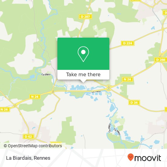 La Biardais map