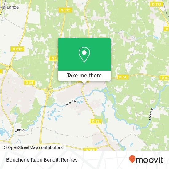 Boucherie Rabu Benoît, 1 Rue de la Grange 35230 Noyal-Châtillon-sur-Seiche map