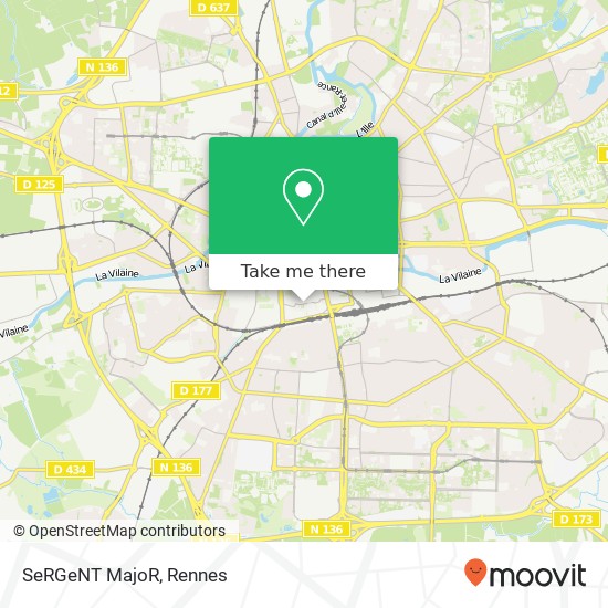 Mapa SeRGeNT MajoR, 40 Place du Colombier 35000 Rennes