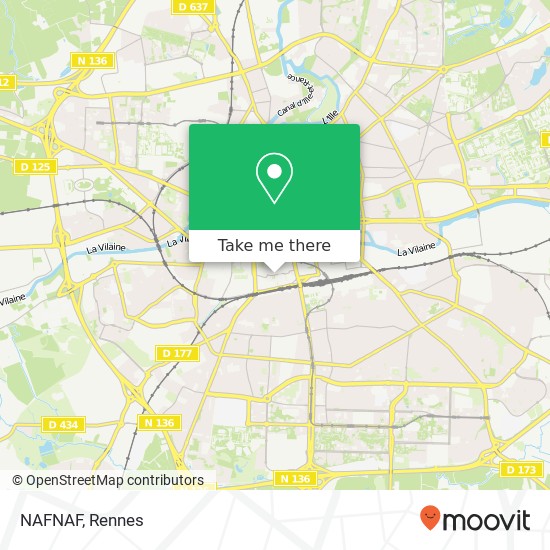 Mapa NAFNAF, 40 Place du Colombier 35000 Rennes