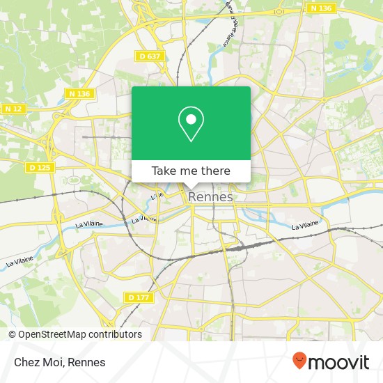 Mapa Chez Moi, 7BIS Rue de Juillet 35000 Rennes