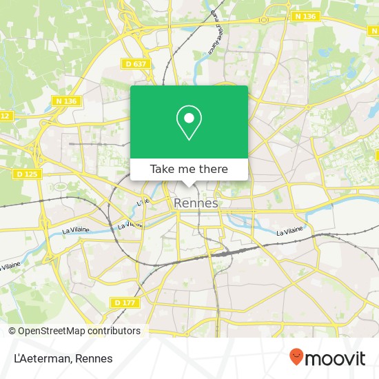 L'Aeterman, 5 Rue Saint-Michel 35000 Rennes map