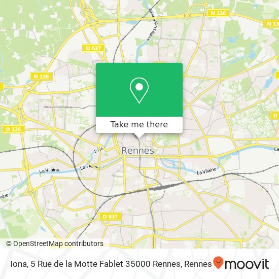 Iona, 5 Rue de la Motte Fablet 35000 Rennes map