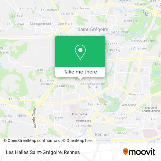 Les Halles Saint-Grégoire map