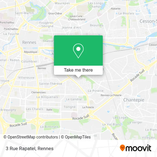 Mapa 3 Rue Rapatel