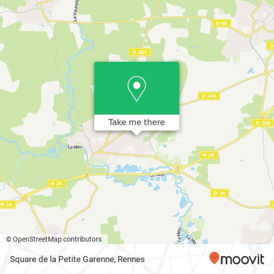 Mapa Square de la Petite Garenne