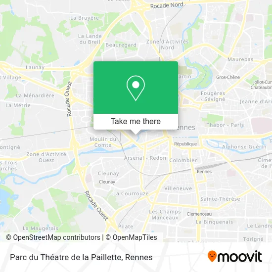 Parc du Théatre de la Paillette map
