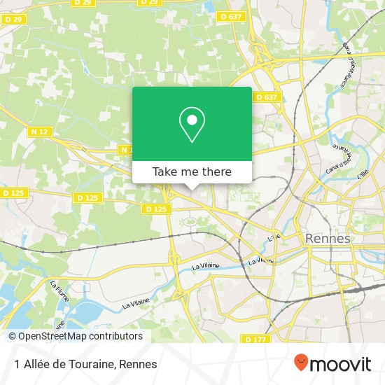 1 Allée de Touraine map