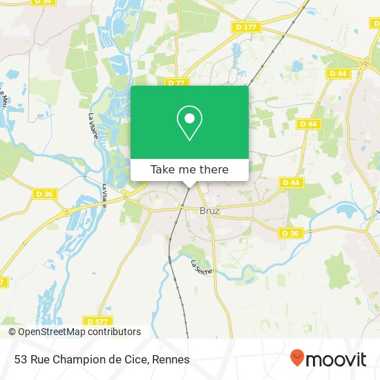 Mapa 53 Rue Champion de Cice