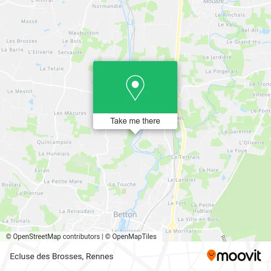 Ecluse des Brosses map