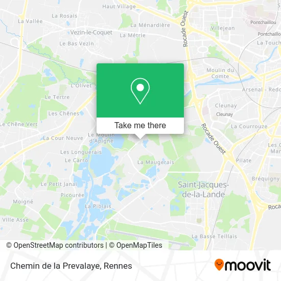 Chemin de la Prevalaye map