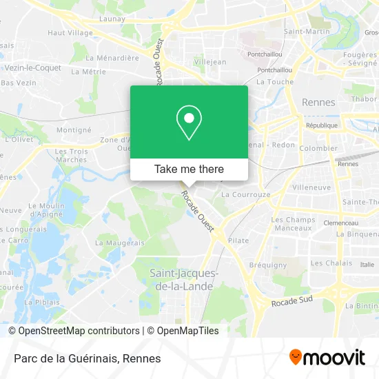 Parc de la Guérinais map