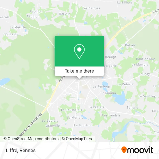Liffré map