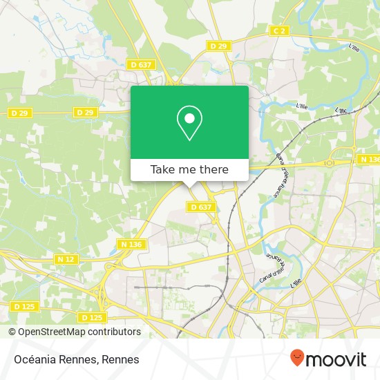 Océania Rennes map