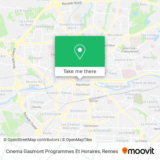 Cinema Gaumont Programmes Et Horaires map