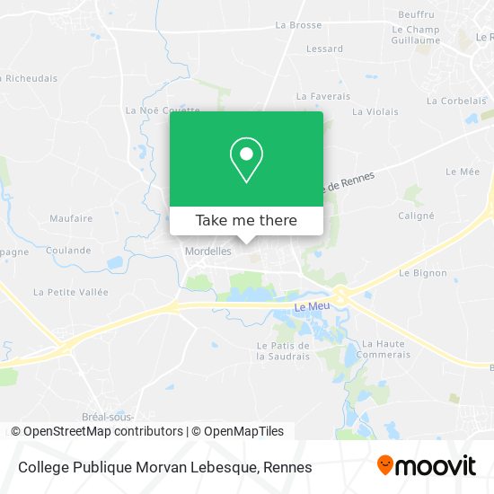 College Publique Morvan Lebesque map