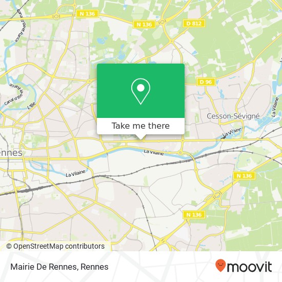 Mapa Mairie De Rennes
