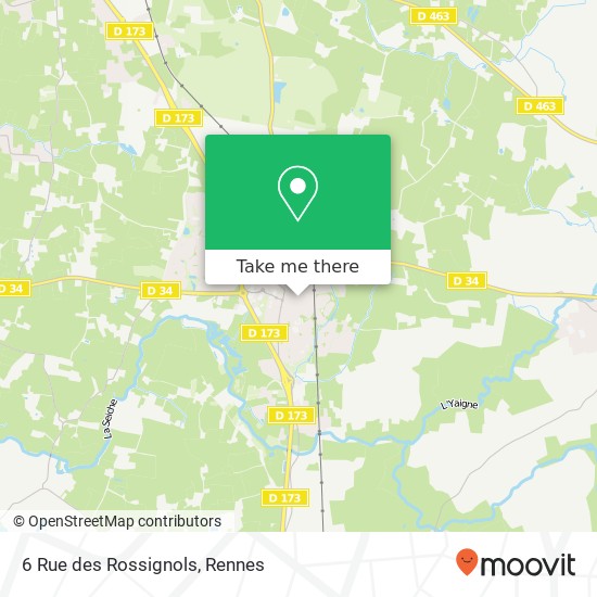 Mapa 6 Rue des Rossignols