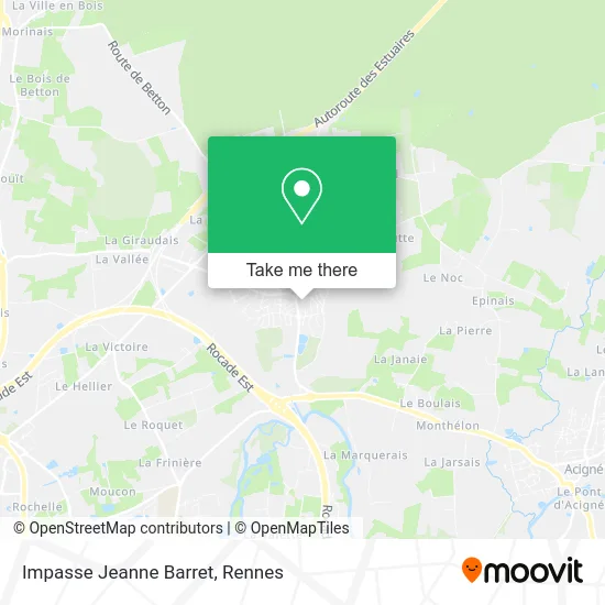 Impasse Jeanne Barret map