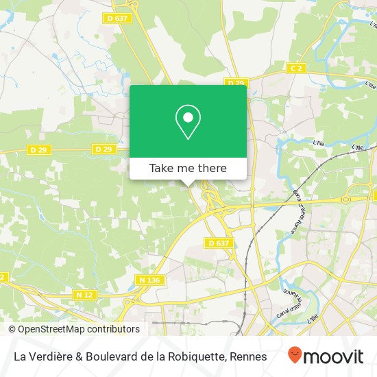 Mapa La Verdière & Boulevard de la Robiquette