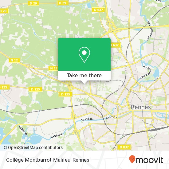 Collège Montbarrot-Malifeu map