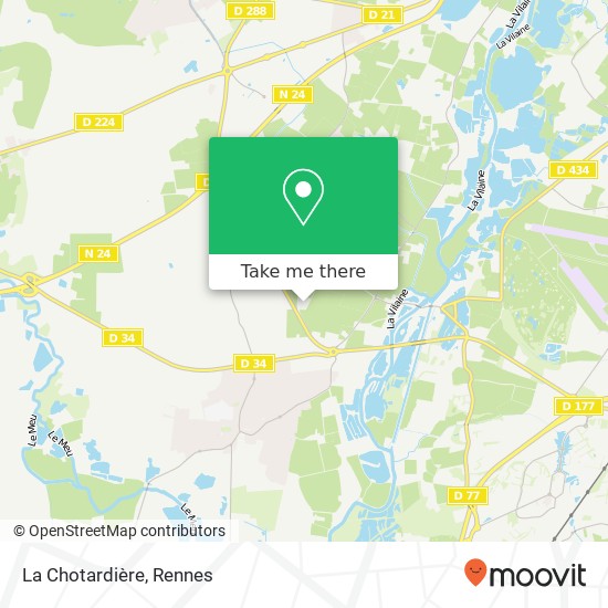 La Chotardière map