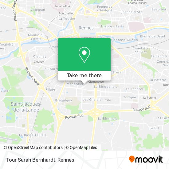 Mapa Tour Sarah Bernhardt