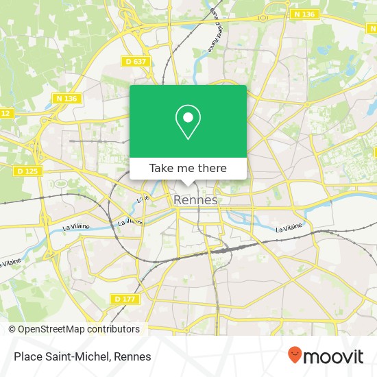Mapa Place Saint-Michel