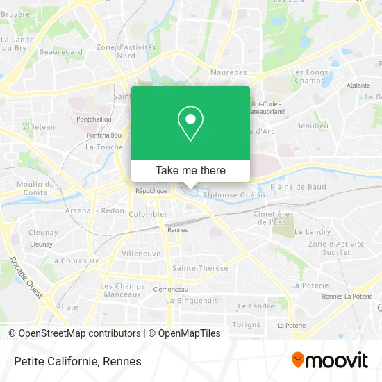 Petite Californie map