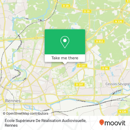 École Supérieure De Réalisation Audiovisuelle map