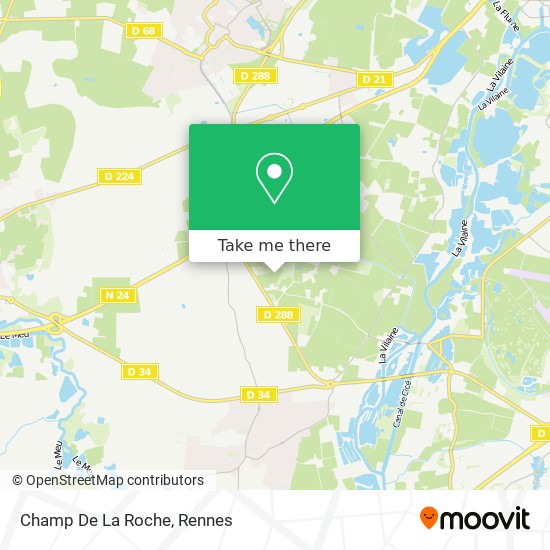 Mapa Champ De La Roche