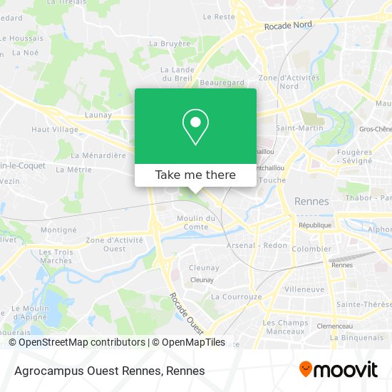 Agrocampus Ouest Rennes map