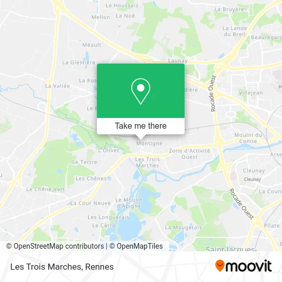 Les Trois Marches map