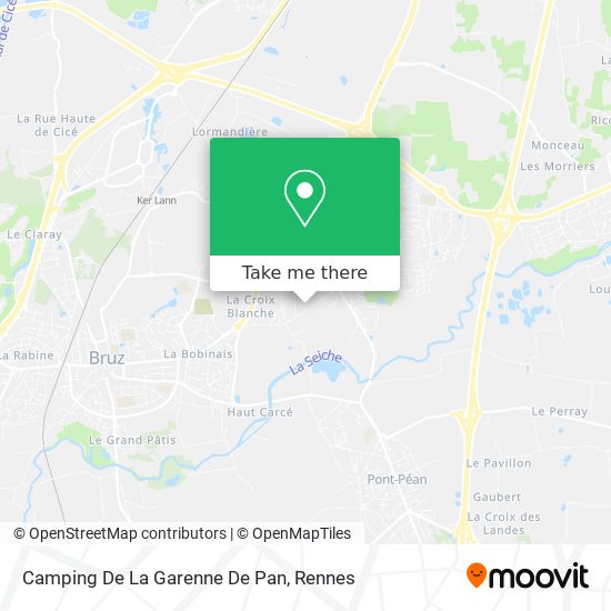 Camping De La Garenne De Pan map