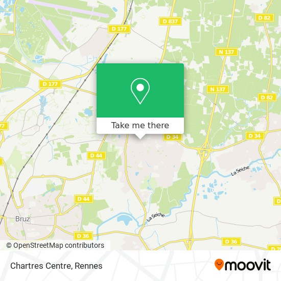 Mapa Chartres Centre