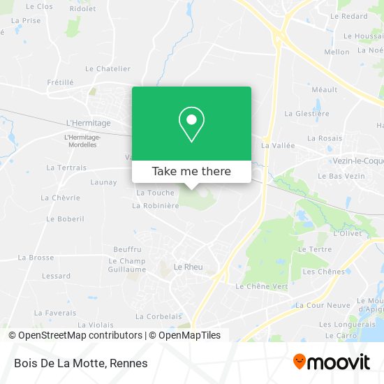 Mapa Bois De La Motte