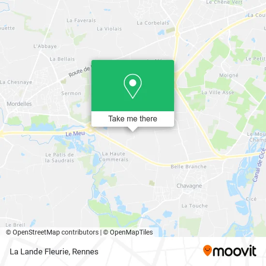 La Lande Fleurie map